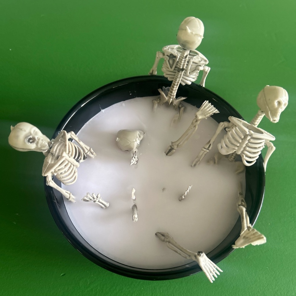 Handmade Skeleton Hot Tub Candle